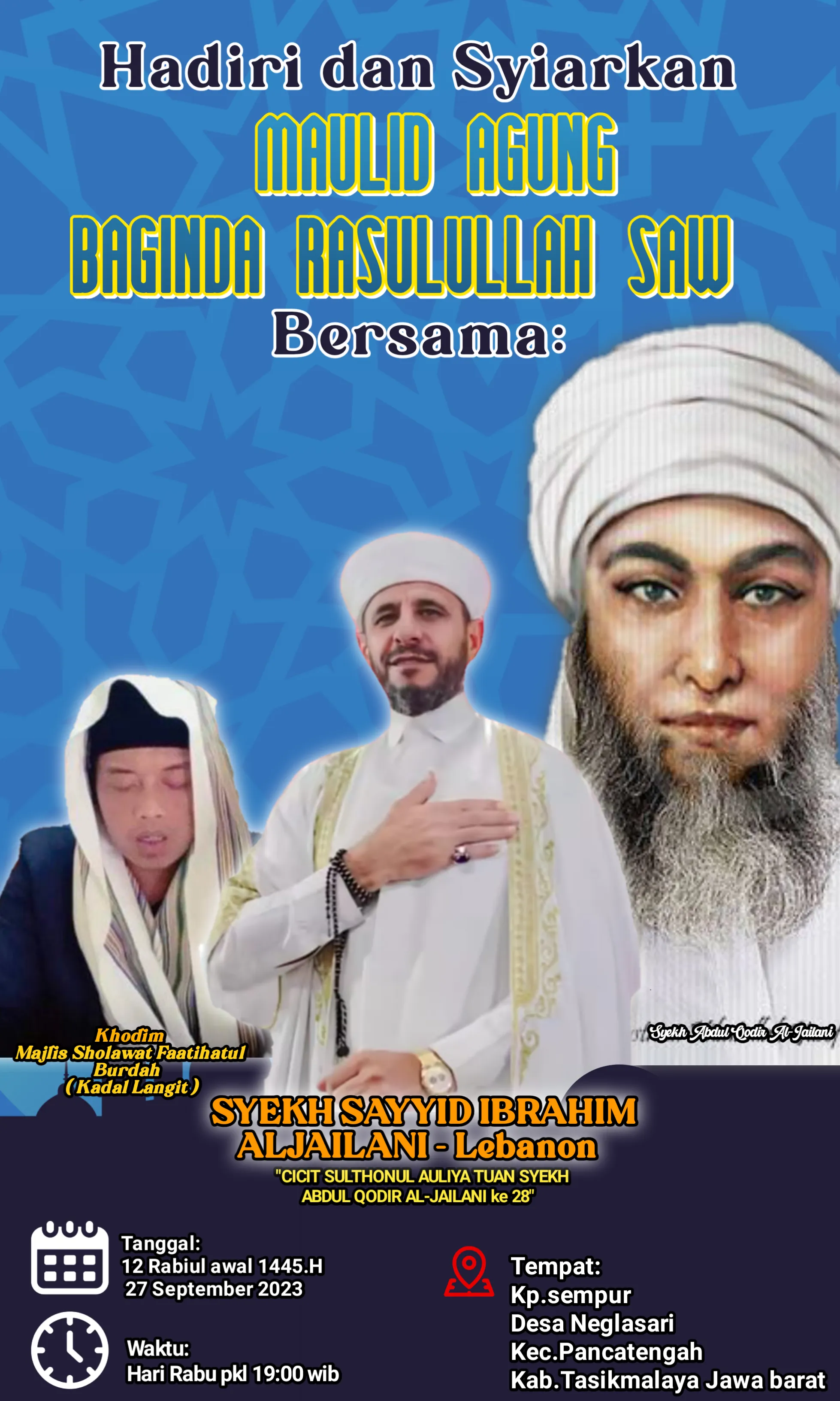 Poster, Flyer, dan Banner Maulid