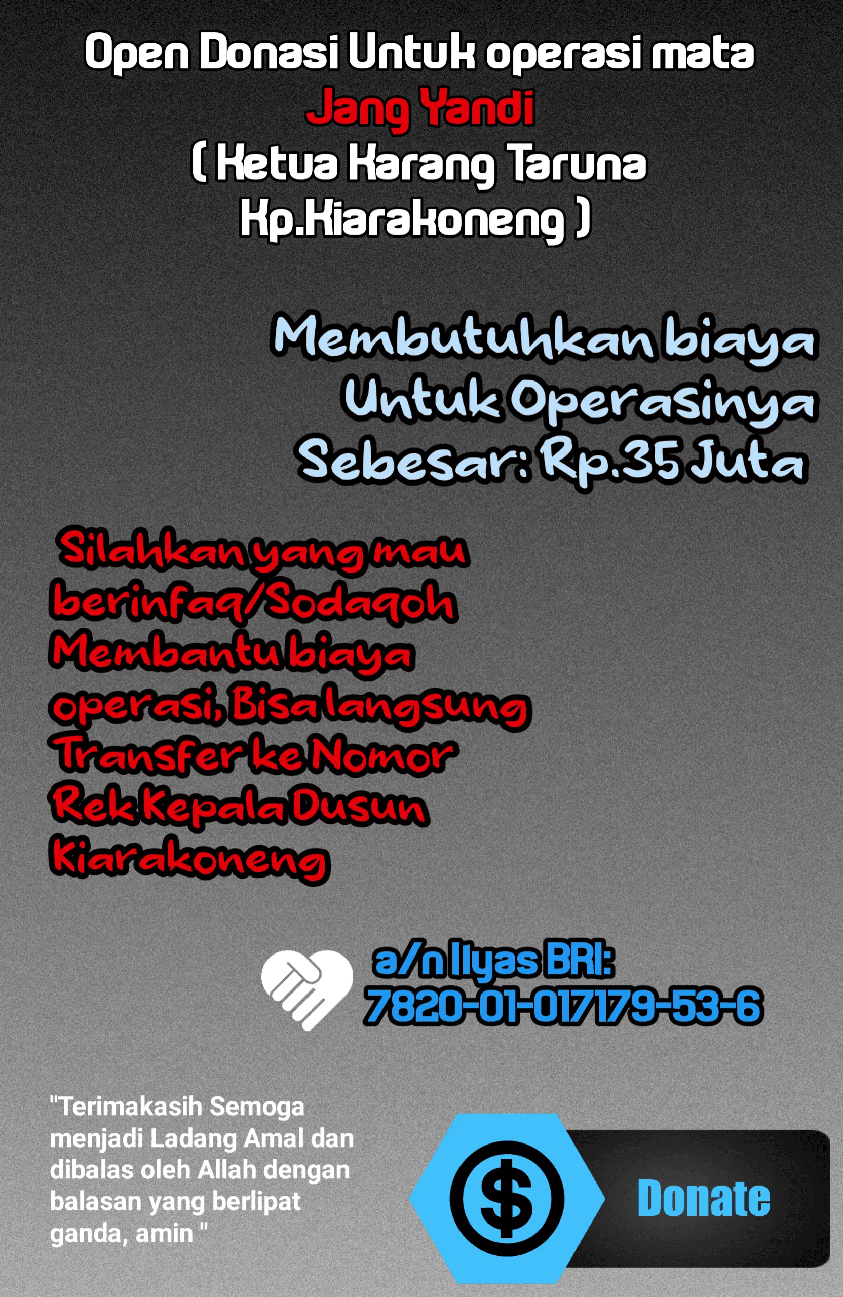 Poster open Donasi